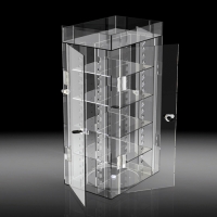 Acrylic revolving display cabinet